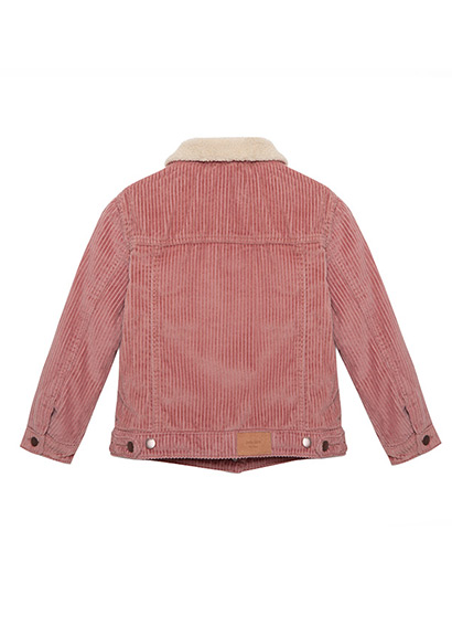 Girl jacket in 100% Cotton Corduroy Lapel
