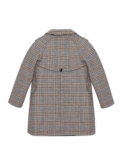Girls’ Embroidered Woolen Coat