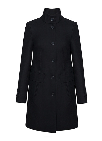 Women’s Stand-Collar Woolen Coat